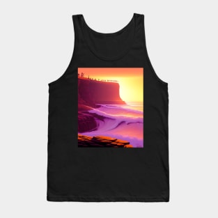 Sun cliff scenery. Tank Top